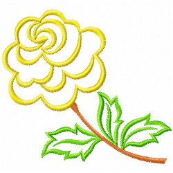 Flowers And Tree Embroidery Design 3